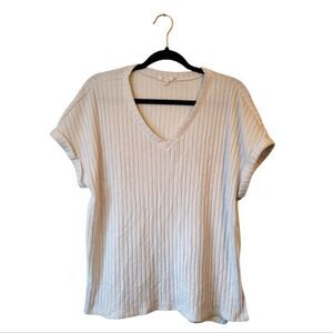 Z Supply Cream Take It Easy Ribbed Tunic Size Small